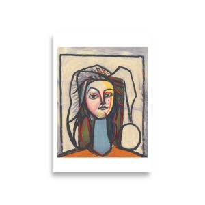 Portrait au cou bleu by Pablo Picasso Poster (A1)